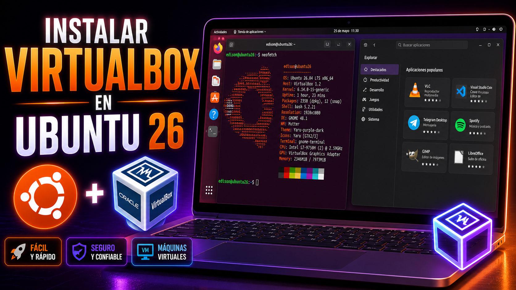 ¿Cómo instalar VirtualBox en Ubuntu 26